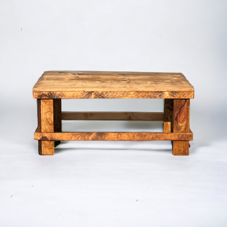 Landmark pine online wood coffee table